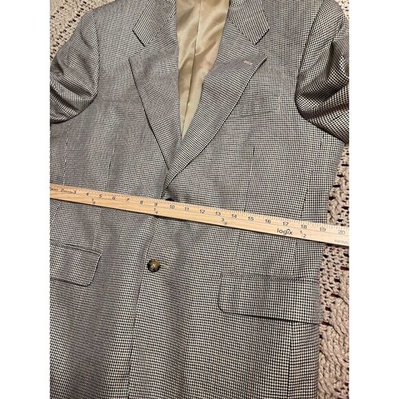 Bert Pulitzer Mens Collectors Edition Houndstooth Blazer R38 Silk & Wool Blend - Picture 15 of 16